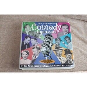 Old Time Radio Comedy Superstars - 20 Cassettes + Booklet in Original Case
